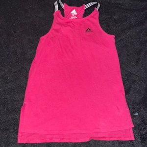 hot pink adidas tank